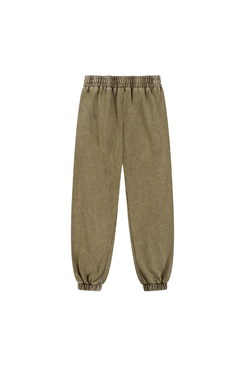 Men Fall Clothing 400G Washed Relaxed Cuff Jogger Pants