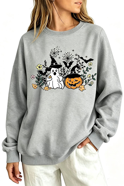 Women Fall Clothing Halloween Witch Ghost Sweatshirt