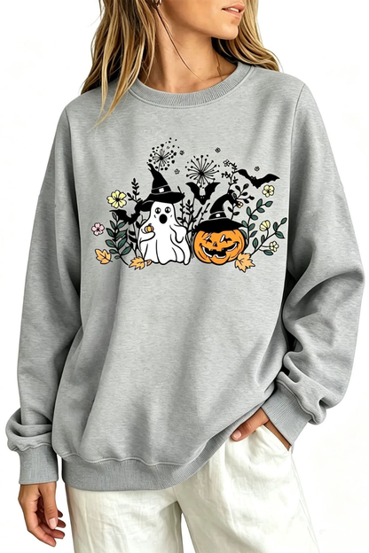 Women Fall Clothing Halloween Witch Ghost Sweatshirt
