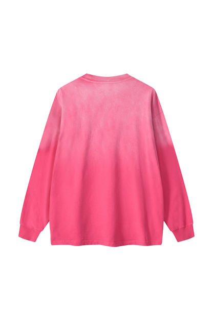 Men Fall Clothing Washed Loose Long Sleeve Cotton Top