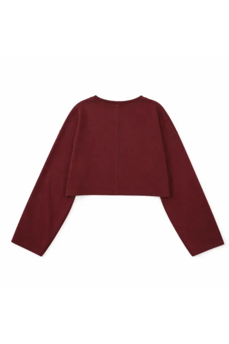 Women Spring Lightweight Cropped Drop Shoulder Workout Top
