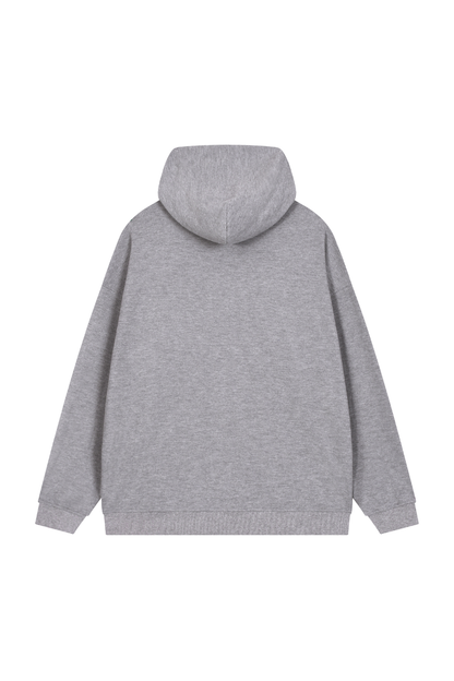Men's Fall Waffle-Texture Drop-Shoulder Pullover Hoodie