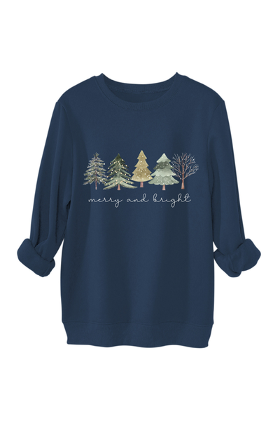 Unisex Fall Clothing Christmas Tree Graphic Sweatshirt