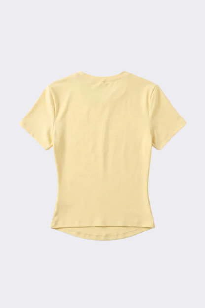 Women's Outdoor Yoga Gym Tight Run Tee - Crewneck