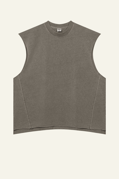 Women's Cotton 270 Heavyweight Washed Side Slit Tank Top