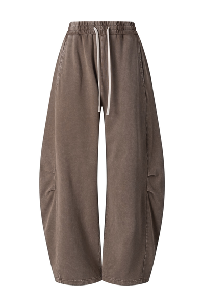 Women's Summer Vintage Washed Cotton Drawstring Cargo Pants