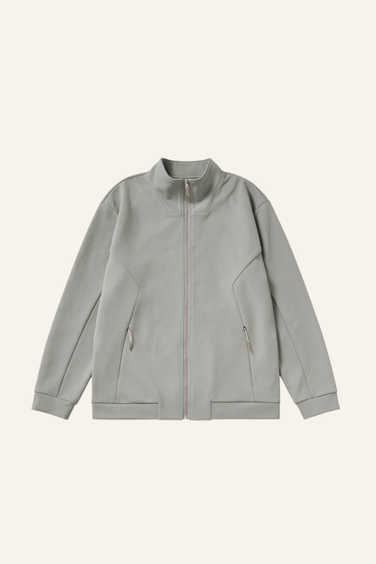 Men's Streetwear Stand Collar Full-Zipper Jacket