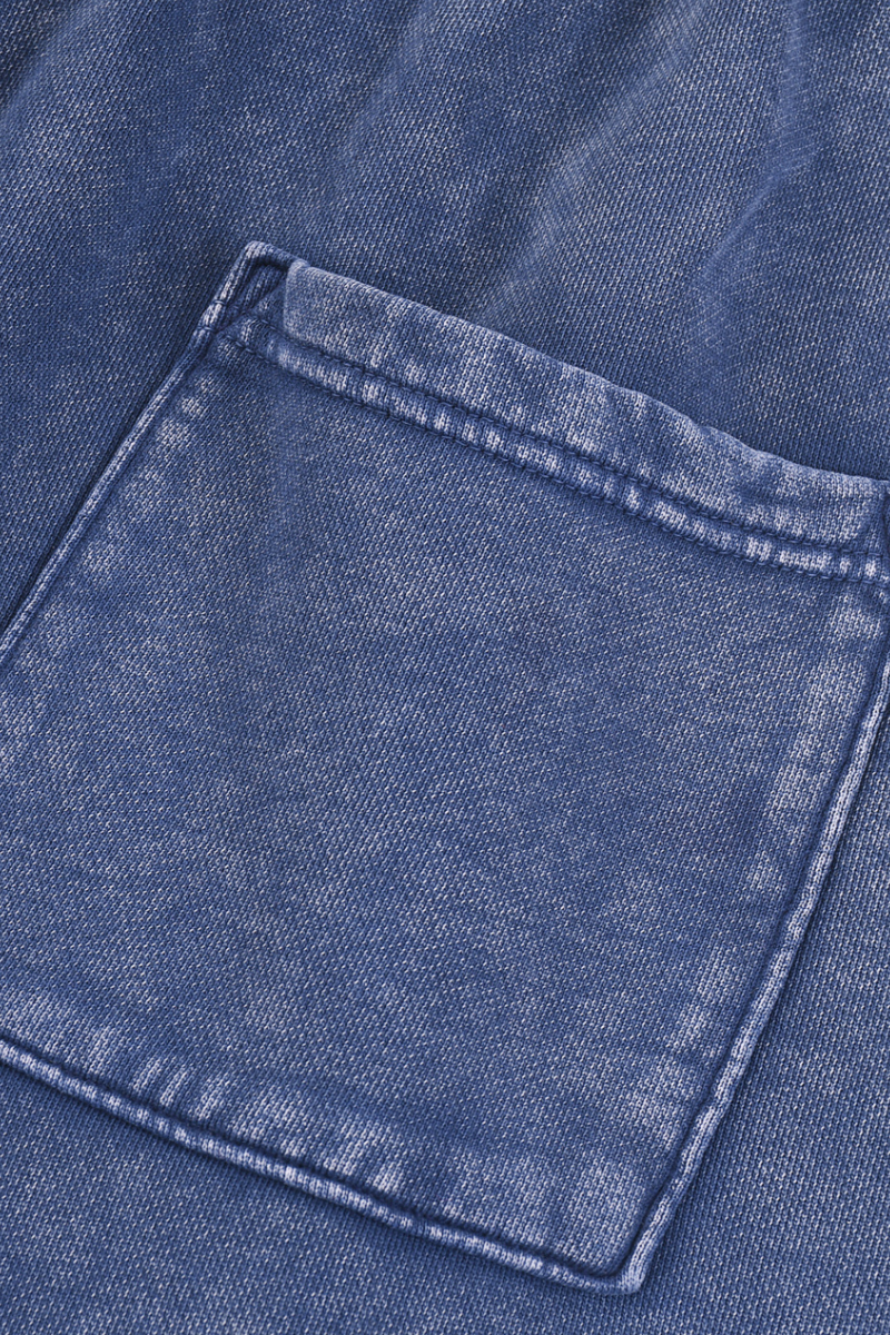 Men All Season Vintage Wax Washed Straight Sweatpants