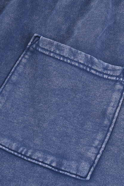 Men All Season Vintage Wax Washed Straight Sweatpants