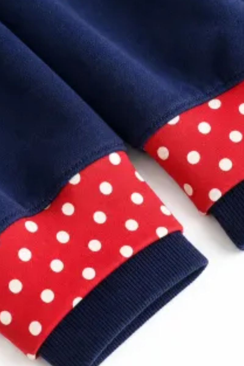 Women Fall Polka Dot Mock Neck Sweatshirt Shorts Set