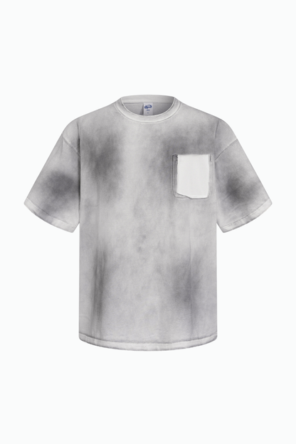 Men's Cotton Streetwear Washed Distressed T-shirt