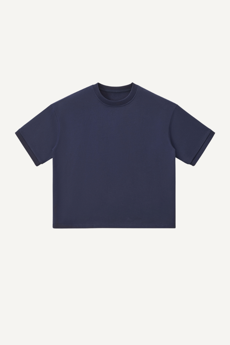 Women's 280g Cropped Oversized Terry Cuff Crewneck Tee