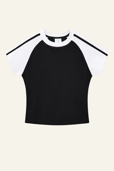 Women's Vintage Color Block Slim T-shirt