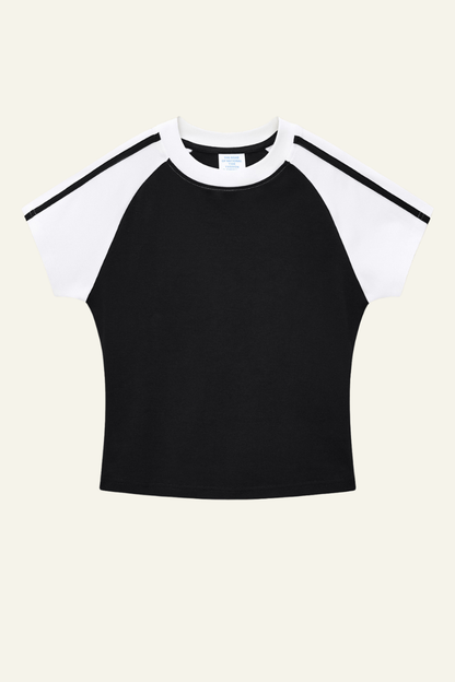 Women's Vintage Color Block Slim T-shirt