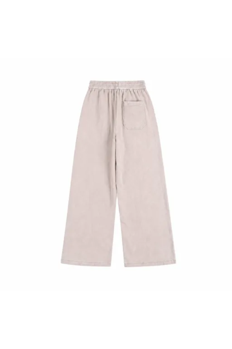 Men Fall Washed Vintage Straight Leg Sweatpants