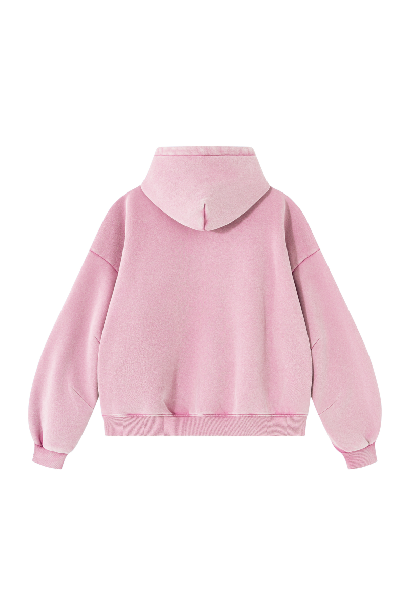 Unisex Fall Clothing Vintage Faded Curved Sleeve Hoodie