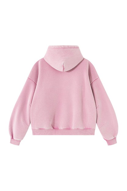 Unisex Fall Clothing Vintage Faded Curved Sleeve Hoodie