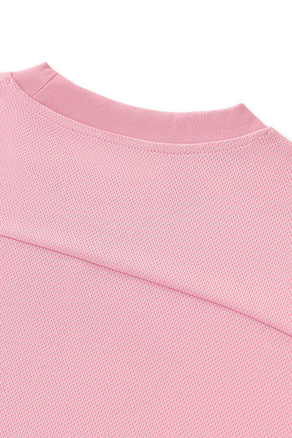Men's Boxy Street Mesh Retro Patchwork Breathable Tee