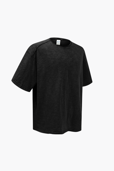 Men's Cotton Vintage Washed Distressed T-shirt