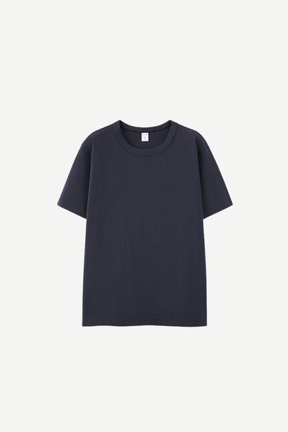 Men's 250g Cotton Double Layer Set-in Basic Tee
