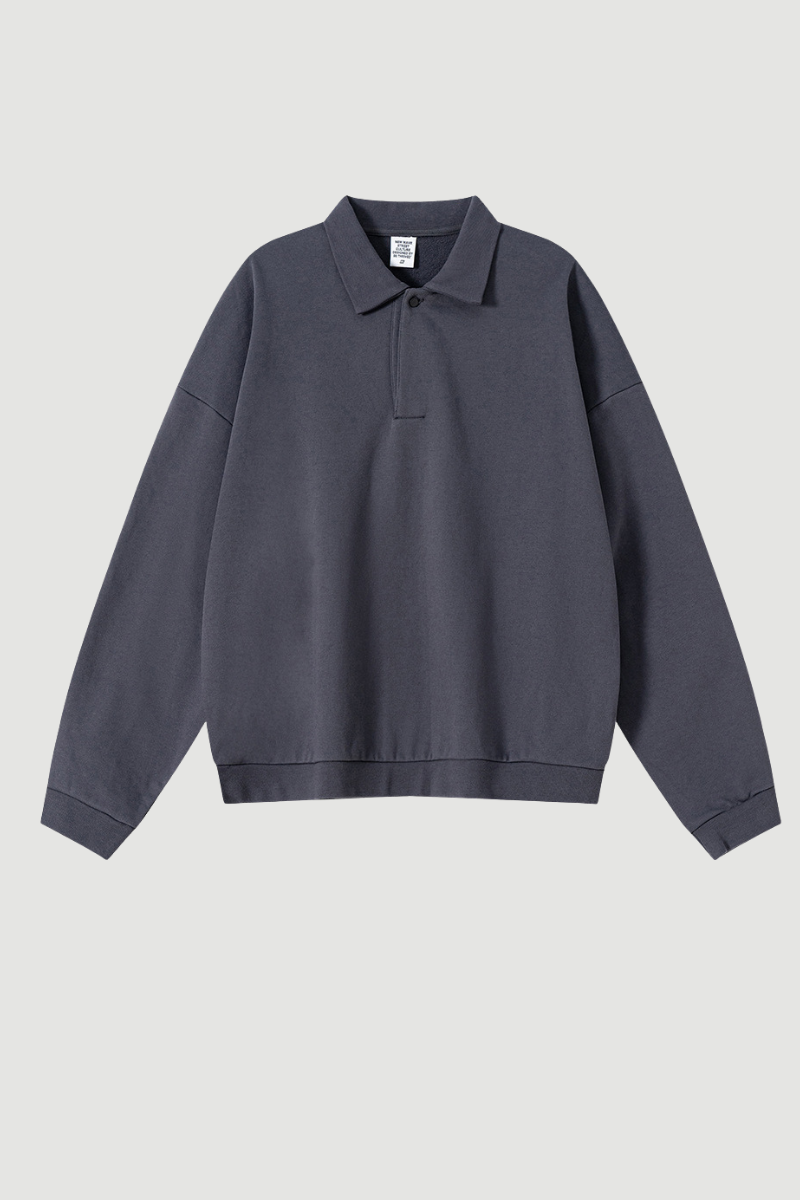 Men's Heavyweight Fleece Lapel Sweatshirt