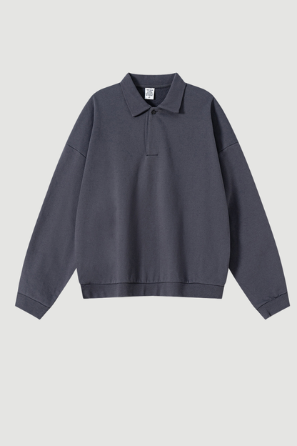 Men's Heavyweight Fleece Lapel Sweatshirt