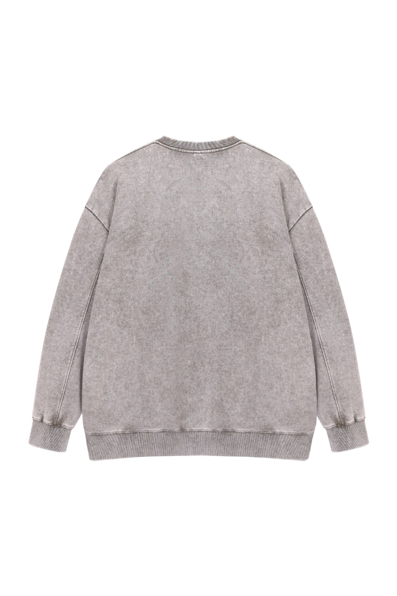 Women Fall Washed Vintage Drop Shoulder Sweatshirt