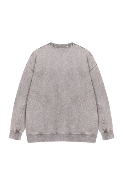 Women Fall Clothing Washed Vintage Sweatshirt