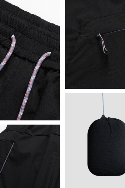 Unisex Summer Straight 7/8 Waterproof Cargo Quick Dry Shorts