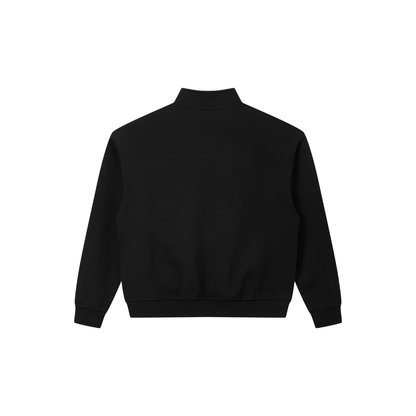 Unisex Fall Clothing Warm Heathered Half Zip Sweatshirt