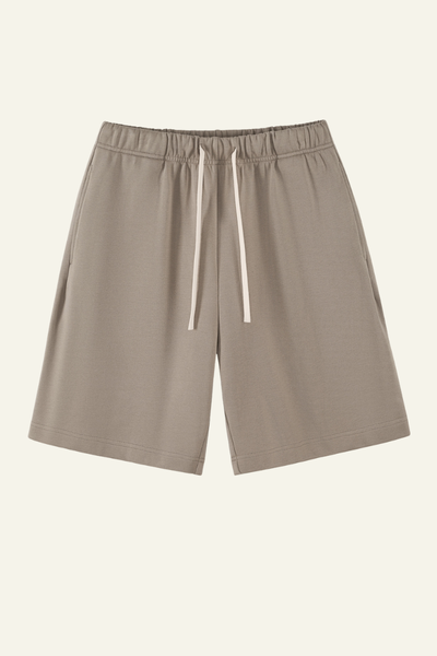Women's  Cotton Heavyweight Drawstring Straight Leg Short