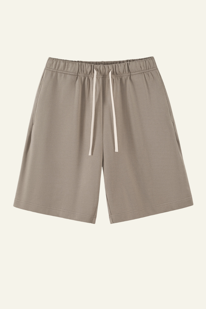 Women's  Cotton Heavyweight Drawstring Straight Leg Short