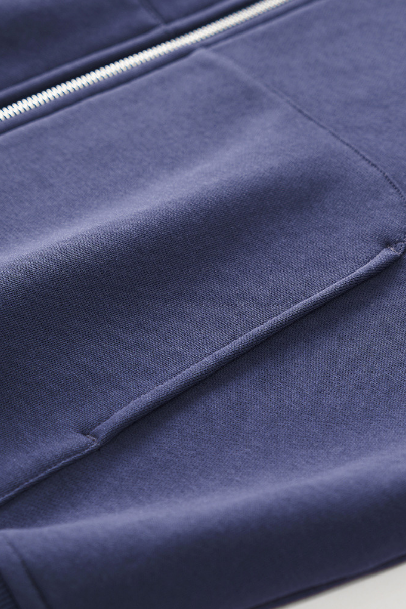 Men's  Streetwear Curved-Sleeve Boxy Hooded Jacket