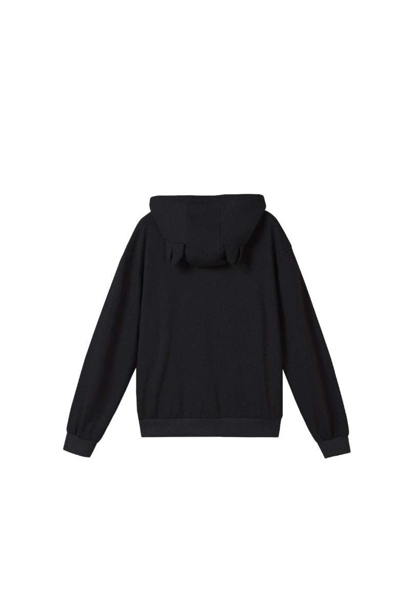 Unisex All Season Cat-Ear Drawstring Pet Pocket Hoodie