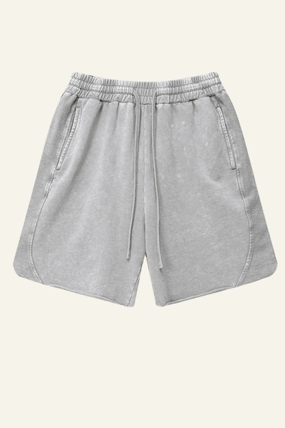 Men's Cotton Streetwear Washed Relaxed Short