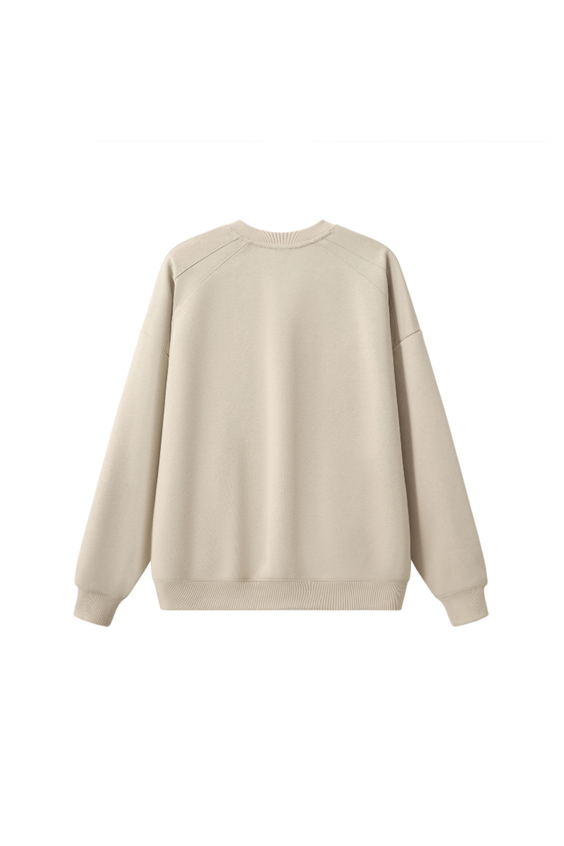 Women Fall Cotton Blend Raglan Oversized V Neck Sweatshirt