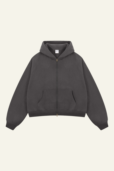 Women's Streetwear Two-Way Zipper Hooded Jacket