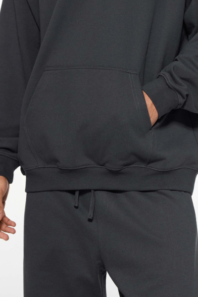 Women's FallWinter 430g Terry Solid LooseDropShoulder Hoodie