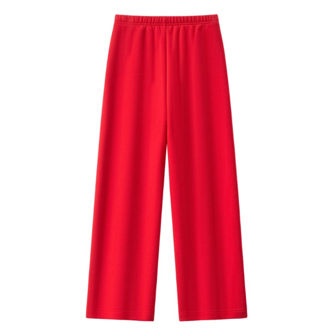 Unisex Spring Cotton Wide-Leg Drawstring Pocket Sweatpants