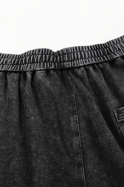 Women Fall Washed Vintage Straight Leg Sweatpants