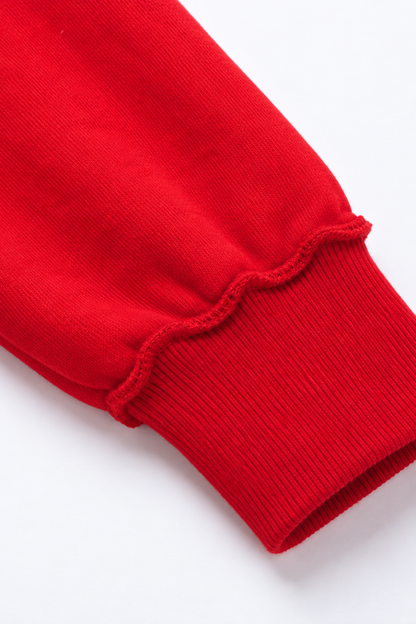 Unisex Fall Clothing Mock-Neck Drop-Shoulder Sweatshirt