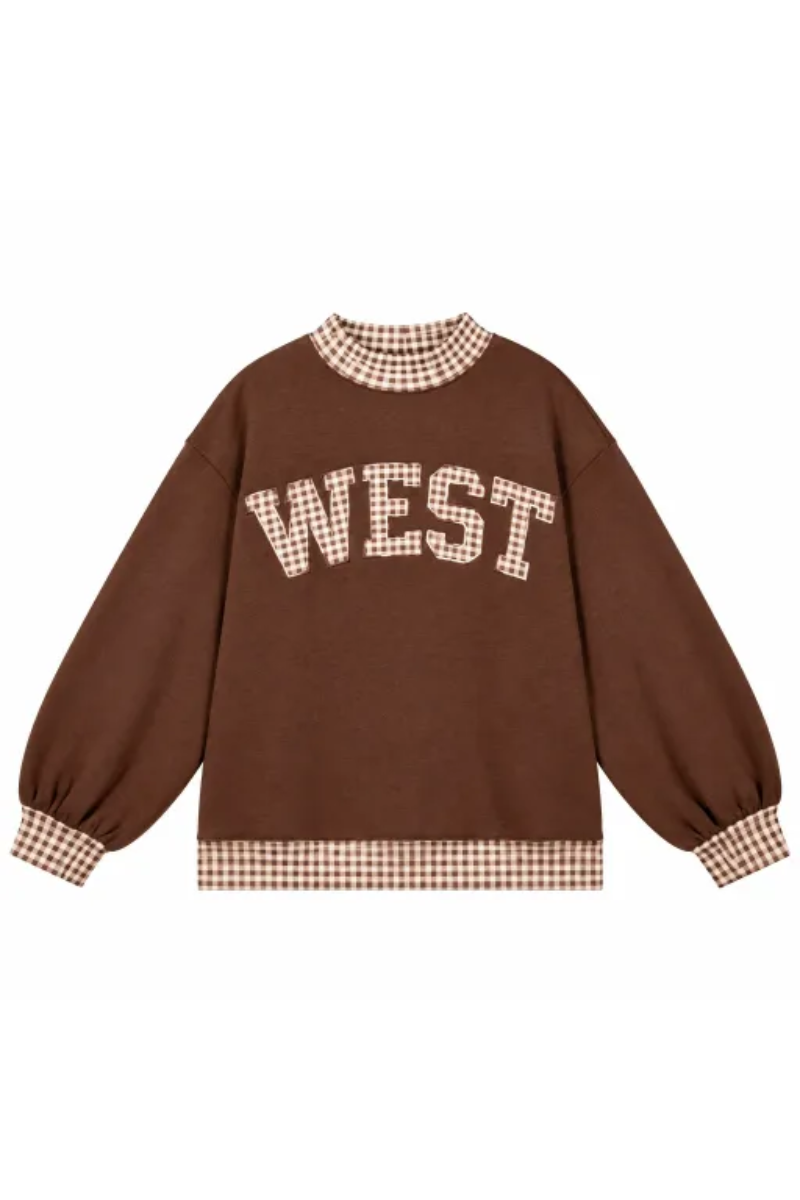 Women Fall Clothing Grace Applique Oversized Sweatshirt