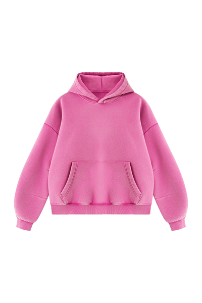 Unisex Fall Clothing Vintage Faded Curved Sleeve Hoodie