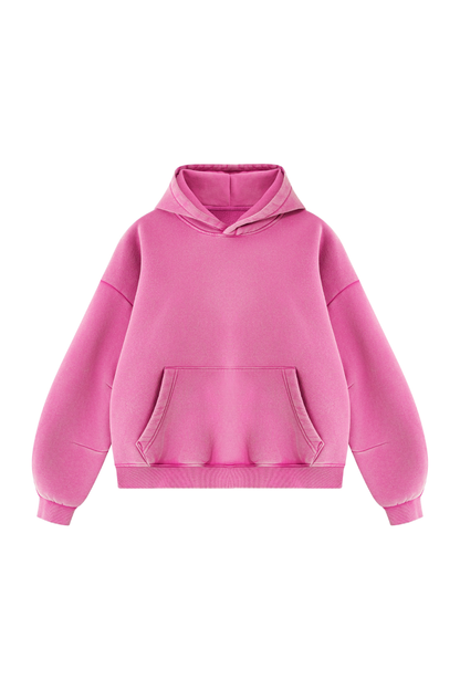 Unisex Fall Clothing Vintage Faded Curved Sleeve Hoodie