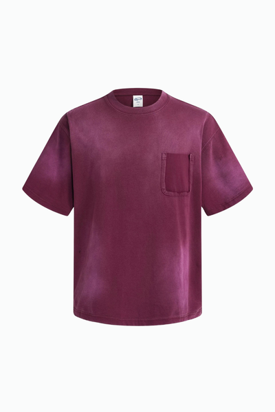 Men's Cotton Streetwear Washed Distressed T-shirt