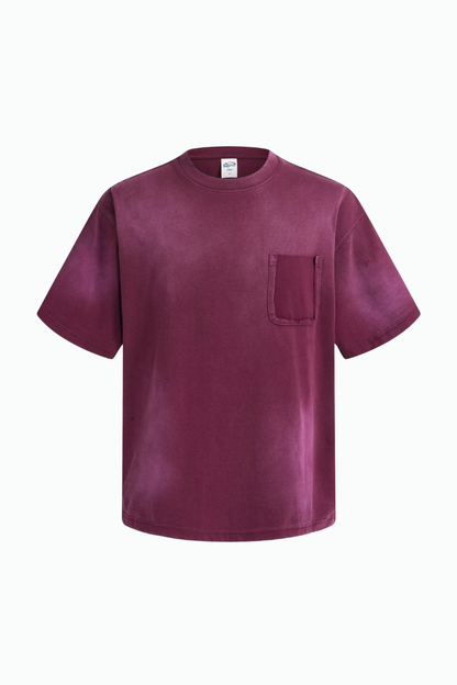 Men's Cotton Streetwear Washed Distressed T-shirt