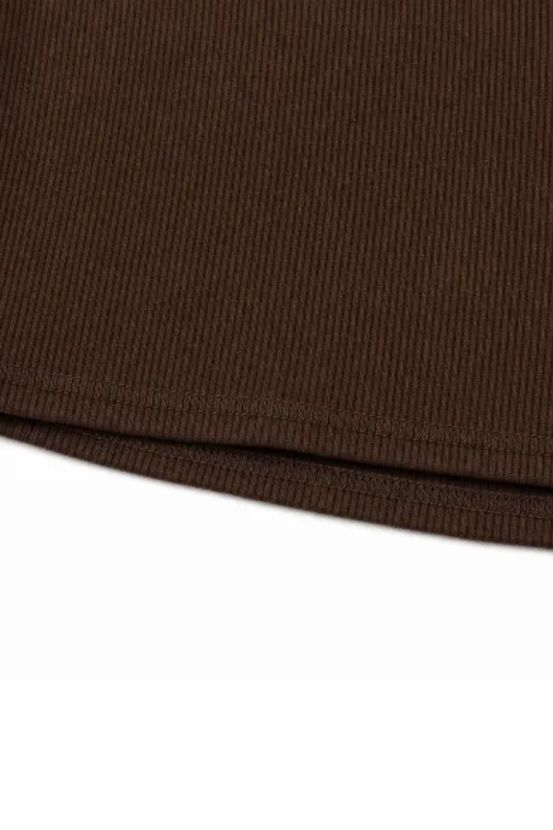 Women Spring Faux Layered Cropped Flare Sleeve Knit Sweater