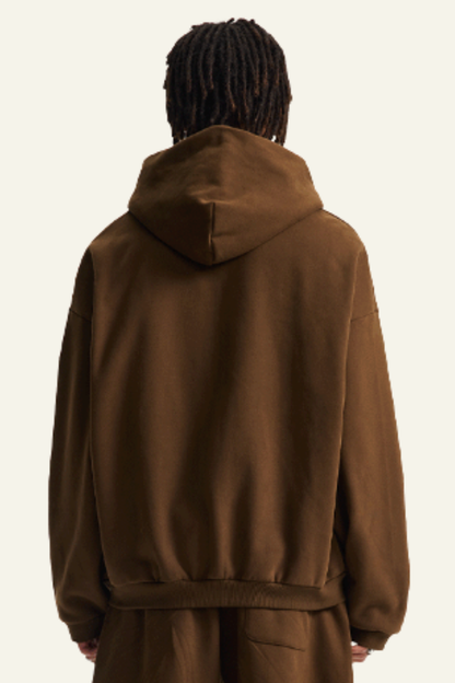 Men's Streetwear Full Zipper Hooded Jacket