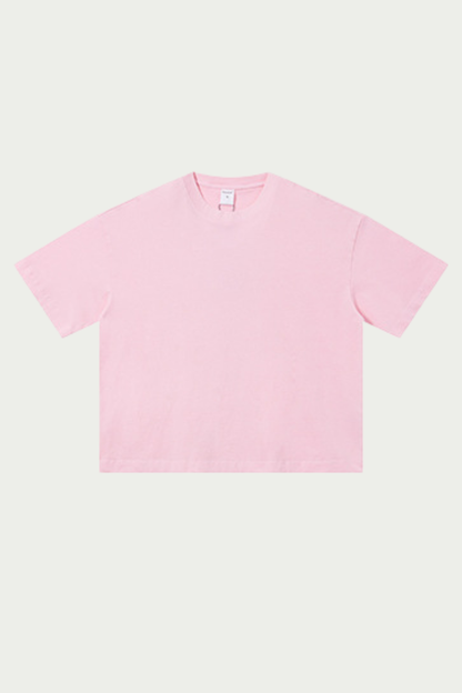 Women's 280g Spring Solid Cotton Boxy Oversized Tee