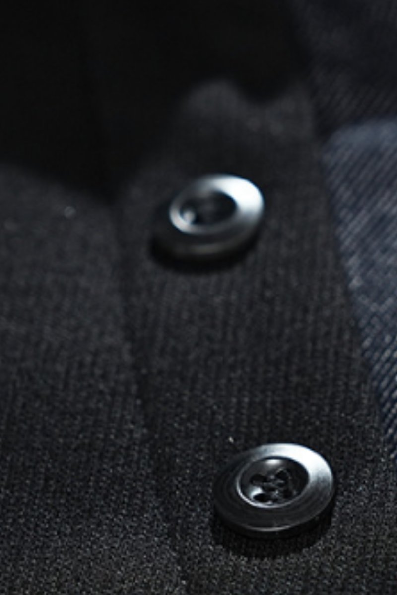 Men's Fall Winter Fleece-Lined Denim-Collar Polo Sweatshirt